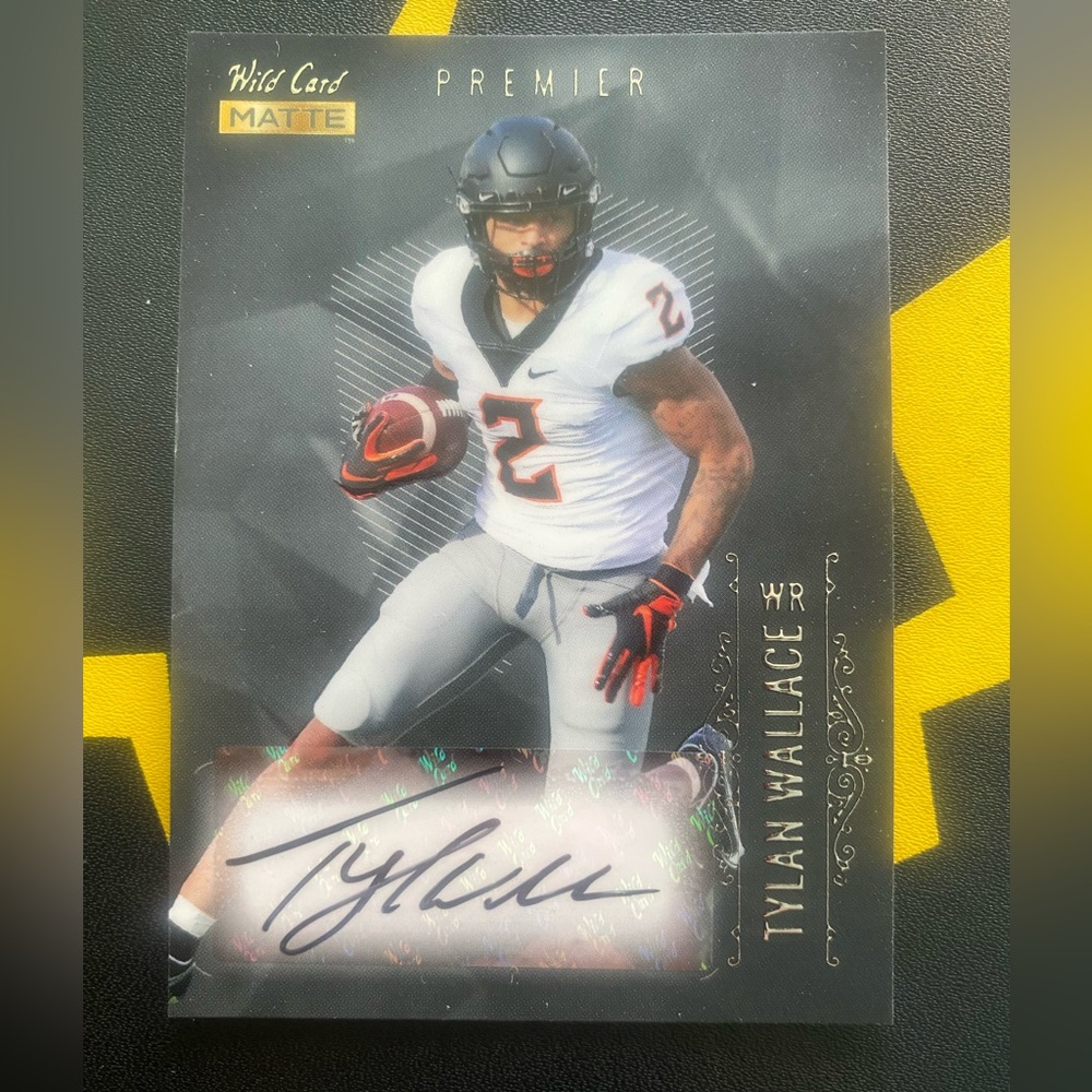 2021 Wild Card Matte Premier Tylan Wallace Auto #MBA Card